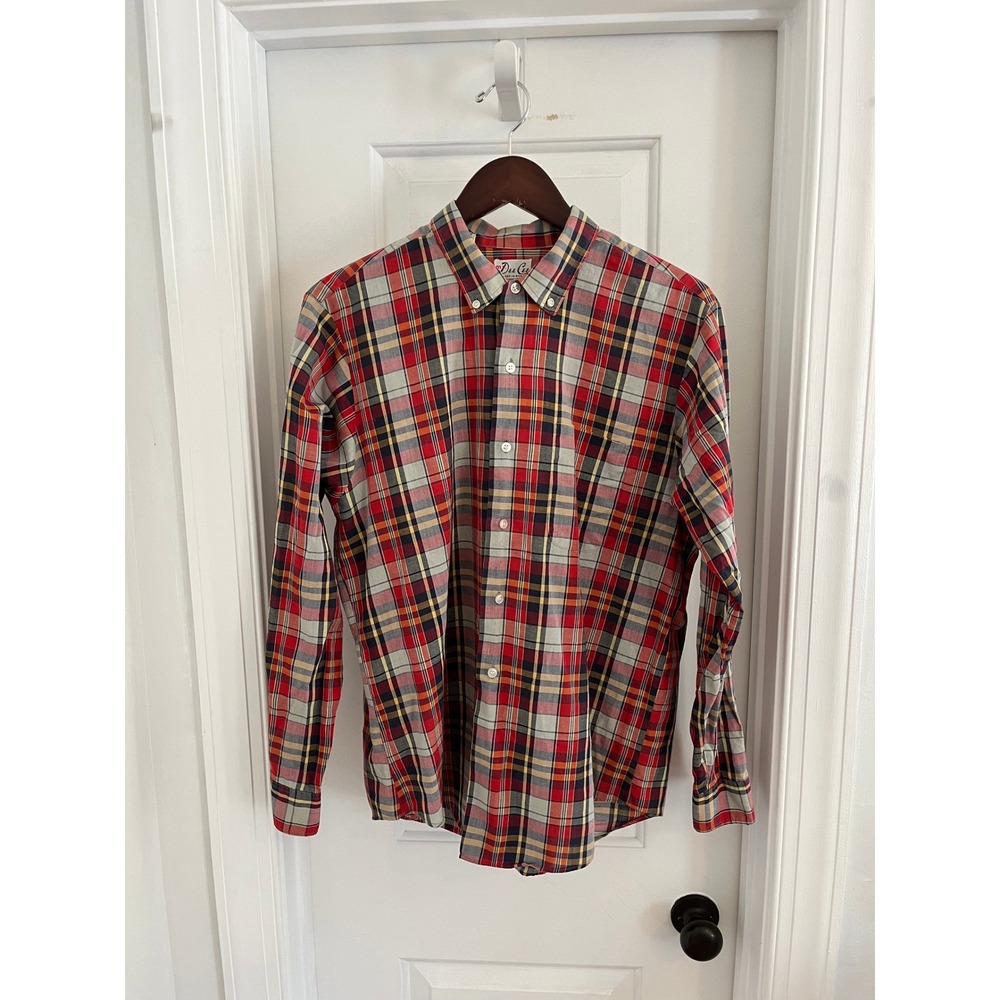 Vintage Mr Dee Cee Mens Plaid Button‎ Down